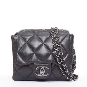 Chanel Accordion Mini Flap Lambskin Bag